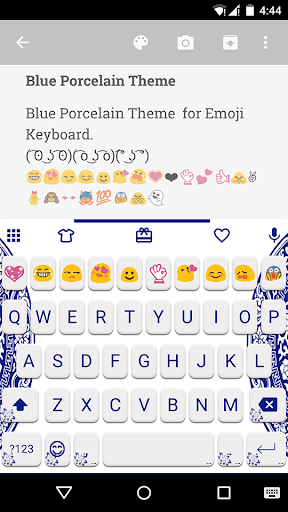 Blue Porcelain Emoji Keyboard