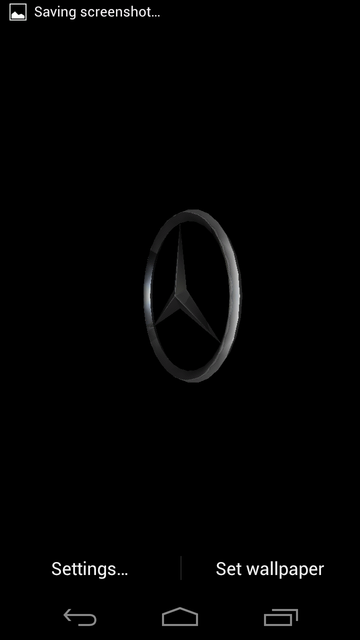 Mercedes 3D Live Wallpaper Screen 2