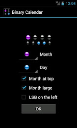 Binary Calendar Widget poster 1