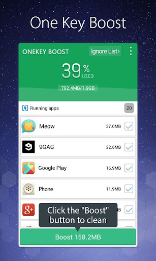 One Key Boost - Memory Cleaner