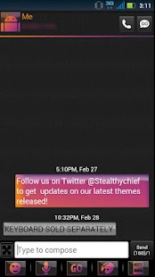 How to install GO SMS Clean Neon Theme 1.1 apk for pc