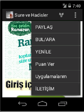 Sure ve Hadisler