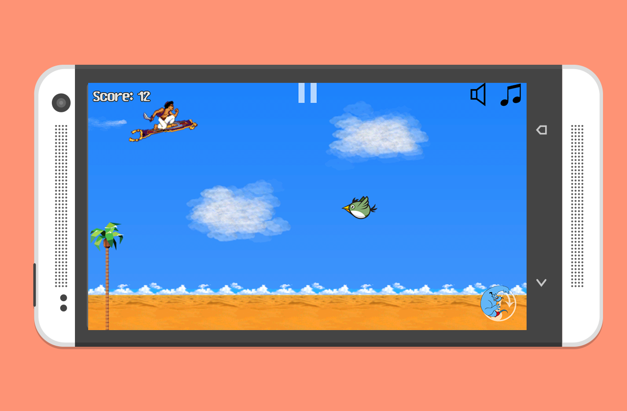 Aladdin Desert Surfer - screenshot