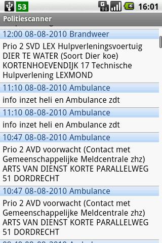 Police Scanner Screen 3