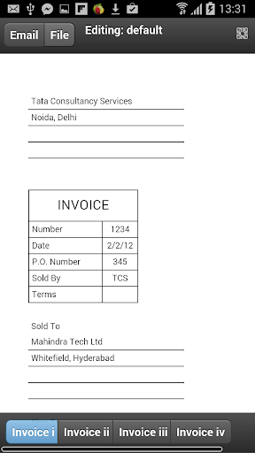 Commercial Invoice