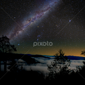 Mountain Top Night View by Paul Mays - Landscapes Mountains & Hills