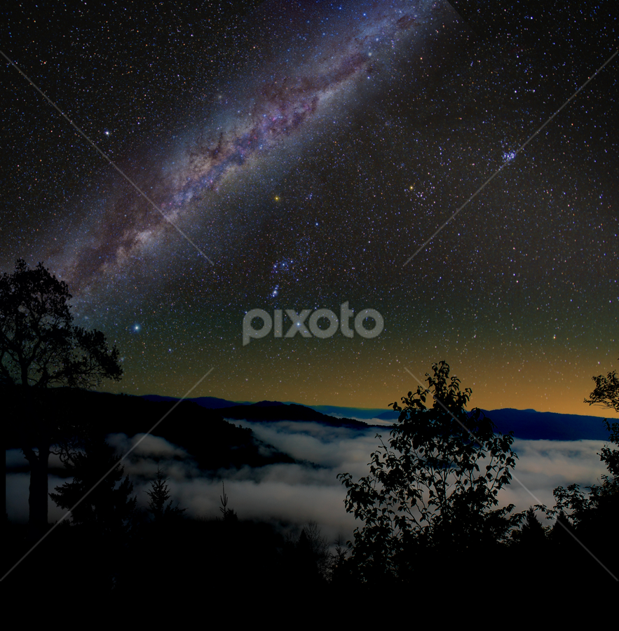 Mountain Top Night View by Paul Mays - Landscapes Mountains & Hills