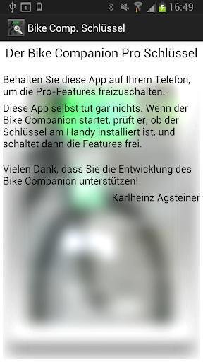 The Bike Companion Pro Key