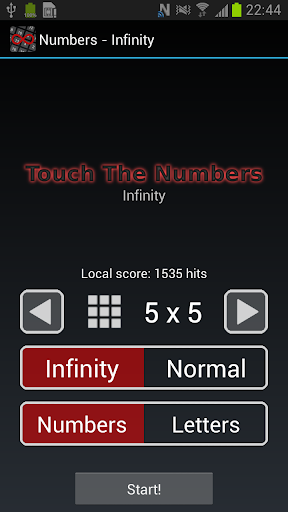 Touch The Numbers - INFINITY