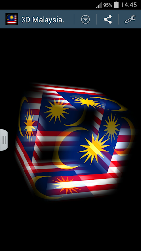 3D Malaysia Cube Flag LWP