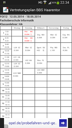 【免費工具App】Vertretungsplan BBS Haarentor-APP點子