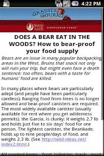 Sierra Club: Granite Gourmet Screenshots 1