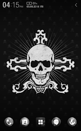 Black Skull Atom Theme poster 1