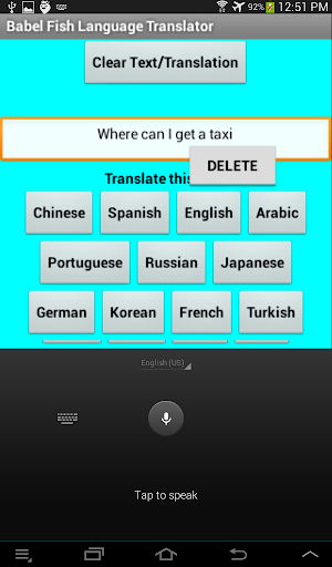 Yahoo Babelfish Language Translator