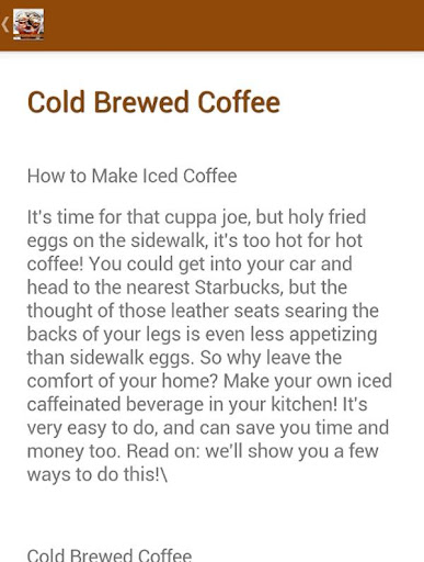 Iced Coffee Recipes