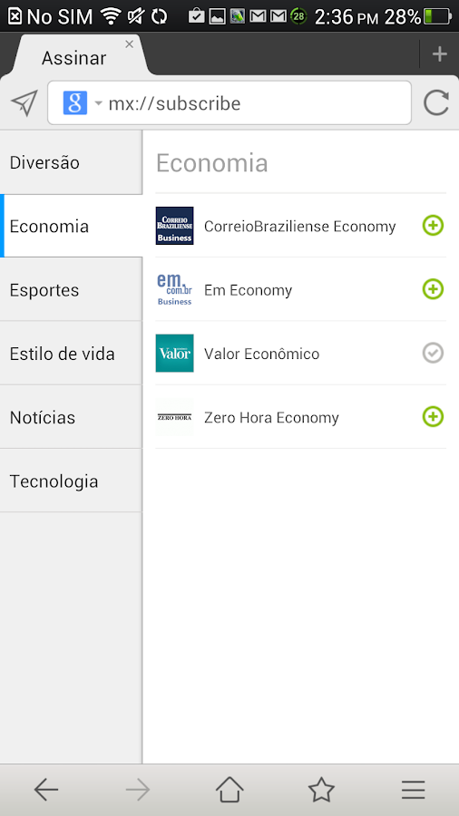 Navegador em Nuvem Maxthon - screenshot