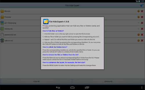   File Hide Expert- screenshot thumbnail   