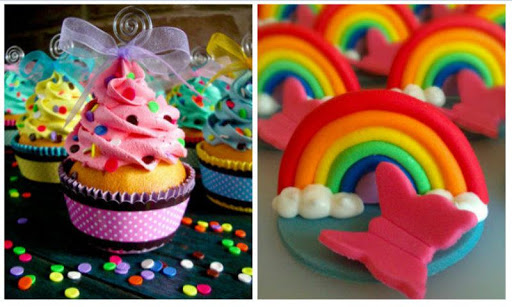 Rain Bow Cupcakes