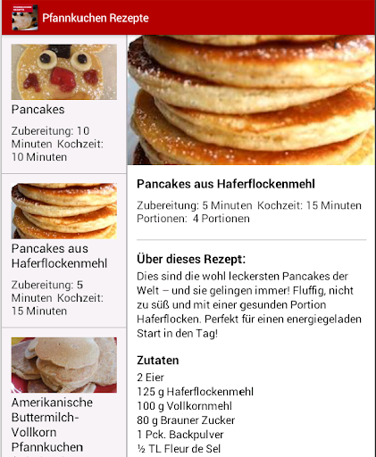 【免費健康App】Pancakes Rezepte : Deutschland-APP點子