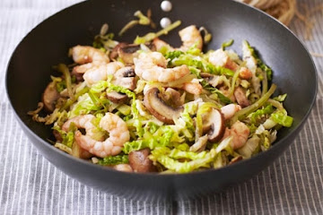 Prawn & mushroom five-spice stir-fry