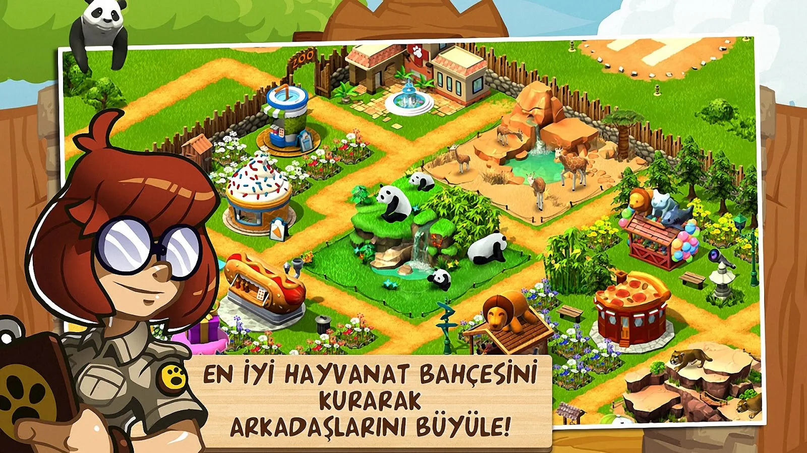 Wonder Zoo Harika Hayvanat Bahçesi Android Para Can Hileli MOD APK - androidliyim