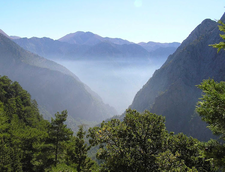 Samaria Gorge on Crete, Greece.