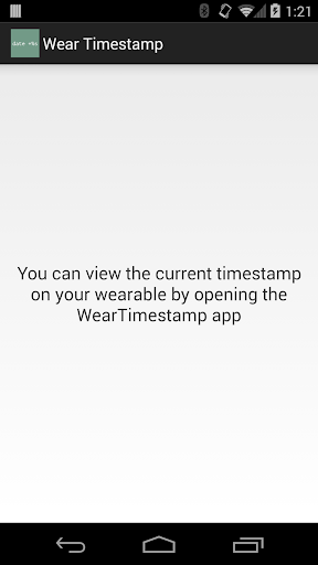 Wear Unix Timestamp