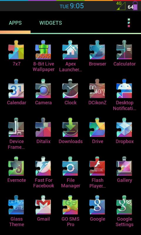 Play Services Icons Apex ADW - screenshot