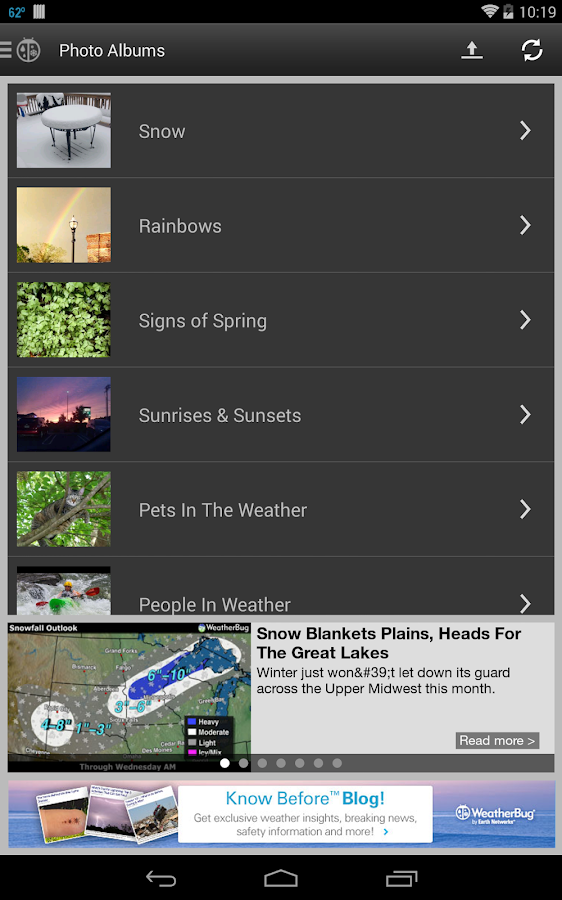 WeatherBug screenshot