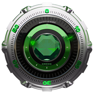 Clock Widget Green Diamond.apk 2.50