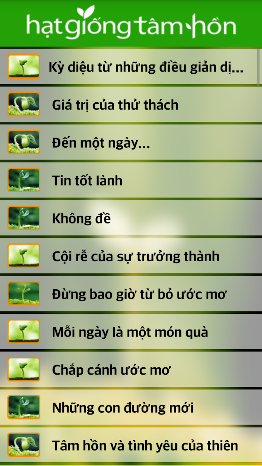 Hạt Giống Tâm Hồn Screen 2