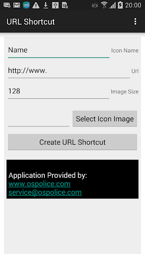 URL shortcut creator