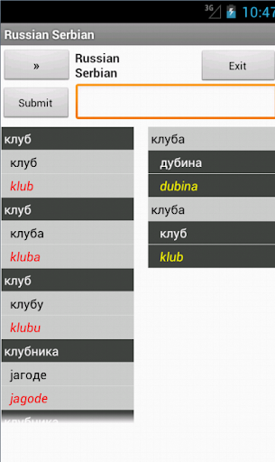 Russian Serbian Dictionary