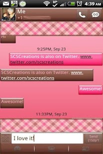 Free GO SMS THEME|BlushingBrown APK