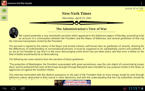 【免費教育App】1861 Mar Am Civil War Gazette-APP點子