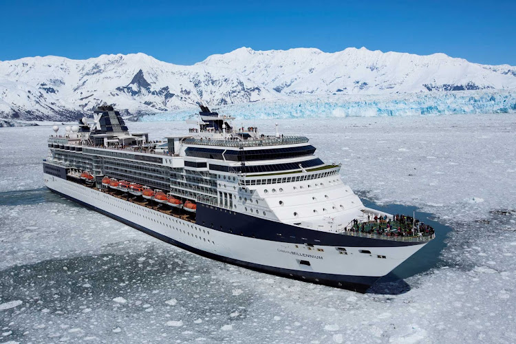 Slicing through the ice of Alaska is one of the mesmerizing experiences you'll have aboard Celebrity Millennium.