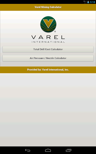 Varel Mining Calculator