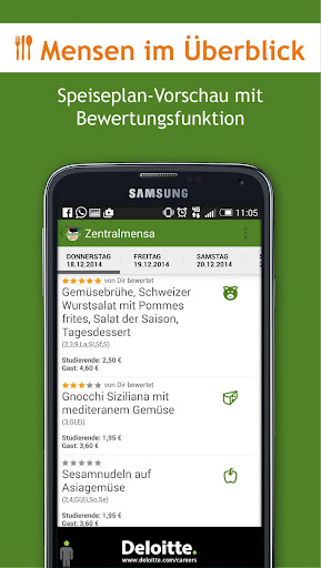 Mensa Speiseplan von CampusApp