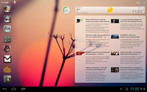 Scrollable News Widget