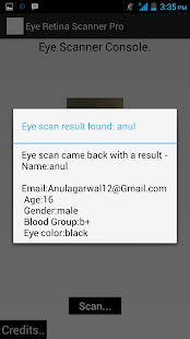 Eye Retina Scanner Pro! Screenshots 1