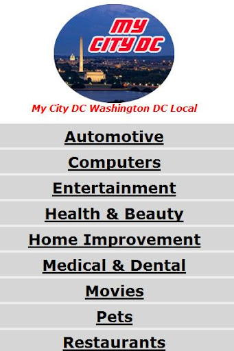 My City DC Washington DC Guide