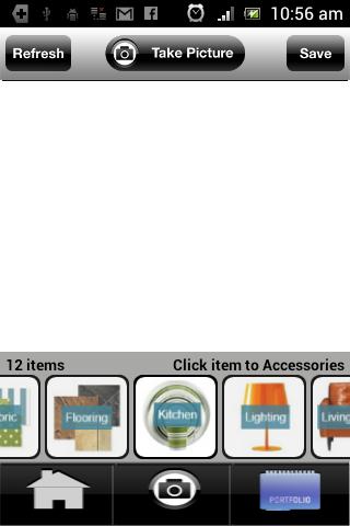 Interior Design Mock Up App Screen 2