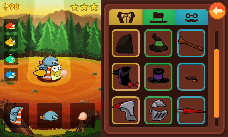   Clumsy Bird- tangkapan layar 