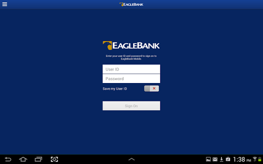 EagleBank Mobile for Tablet