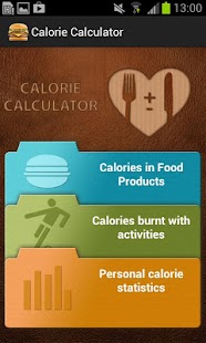 calorie chart applet - 首頁