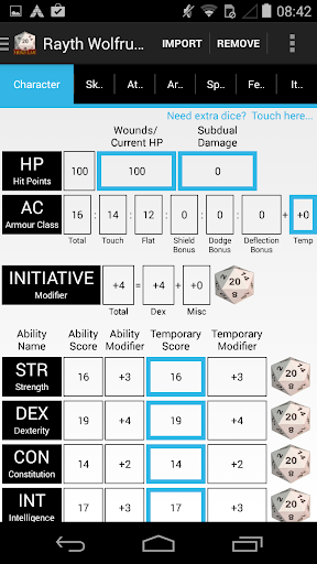 Hero Lab Character Sheet