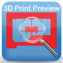 3D Print Preview - STL Viewer mobile app icon