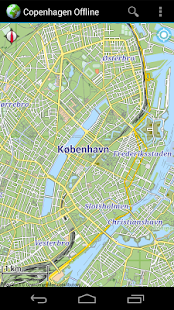 Android application Offline Map Copenhagen screenshot