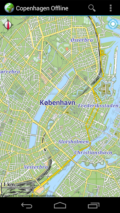 Android application Offline Map Copenhagen screenshort