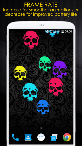 免費下載個人化APP|Neon Skulls Live Wallpaper app開箱文|APP開箱王